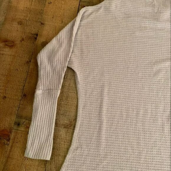 We the free womens asymmetrical waffle knit long sleeve mini dress -XS - Picture 6 of 8